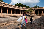 The great Chola temples of Tamil Nadu - The Airavatesvara temple of Darasuram. The prakara-wall surrounding the temple. 